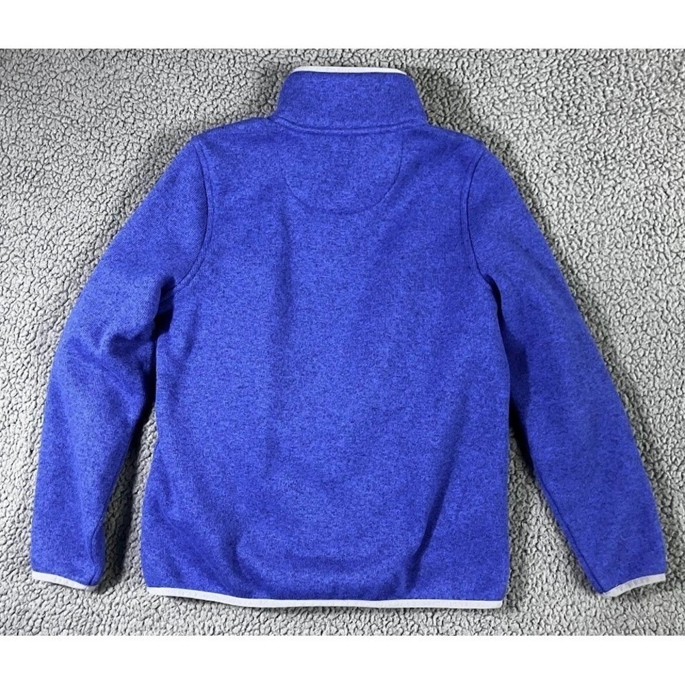 LL Bean Womens Sweater Fleece Pullover Indigo Small Petite - Picture 5 of 14